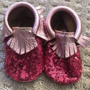 First Steps Sequined Moccasins